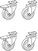 Комплект из 4 колес SILKO, KR002