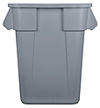 Контейнер квадратный RUBBERMAID BRUTE на 151 литр серый, FG353600GRAY