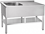 Стол для мойки овощей ABAT СМО-6-3 РН  из нержавеющей стали, 210000802566