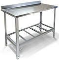 Стол пристенный с бортом и полкой решеткой TЕХНО-ТТ СПП-259/908