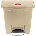 Контейнер с фронтальной педалью <b>Step-on </b>RUBBERMAID Slim Jim 15 л бежевый, 1883455