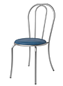 Стул обеденный СМ-7/6 синий (искусственная кожа, металл)