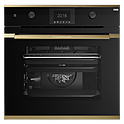 Шкаф духовой KUPPERSBUSCH BP 6381.0 S4, черное стекло, Gold