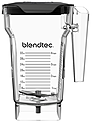 Набор из двух стаканов четырехсторонних для блендера BLENDTEC 2 Fourside Jar, Latching Lid, прозрачные, с защелкивающимися крышками, 40-710-01