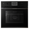 Шкаф духовой KUPPERSBUSCH B 6350.0 S2, черное стекло, Black Chrome