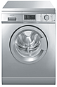 Машина стиральная встраиваемая SMEG HOME SLB147X-2 60см, нержавеющая сталь