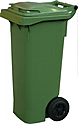 Контейнер мусорный на колёсах ТАРА.РУ (80 л) зеленый, MGB-80