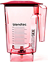 Стакан пятисторонний для блендера BLENDTEC WildSide+ Jar, HL Red, красный, с жесткой крышкой, 40-637-62