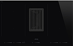 Панель варочная индукционная SMEG HOME HOBD682D, со встроенной вытяжкой, 80 см, Multizone, прямой край