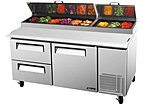 Стол холодильный для сбора пиццы TURBO AIR CTPR-67-2D-2