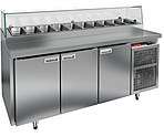 Стол охлаждаемый для пиццы HICOLD PZ2-222/GN стекло