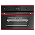Шкаф духовой с микроволнами KUPPERSBUSCH CBM 6350.0 GPH 8, графитовое стекло, Hot Chili