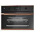 Шкаф духовой с микроволнами KUPPERSBUSCH CBM 6350.0 GPH 7, графитовое стекло, Copper