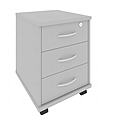 Тумба подкатная Riva 3 ящ. с фолдингом А.ТМ-3F Серый 420*450*556