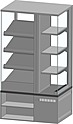 Витрина открытая, комбинированная (тепловая/холодильная/нейтральная) ЭЛКА