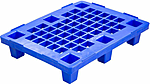Паллет пластиковый перфорированный ТАРА.РУ 800х600х150 синий, IR 680