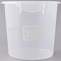 Контейнер пищевой круглый RUBBERMAID 3.8 л белая метка, 1980393