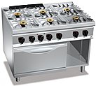 Плита газовая шестиконфорочная BERTO'S SG9F6PS+FE2 с электрическим духовым шкафом, 13719100