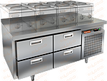 Стол холодильный HICOLD GN 22/TN LT без борта