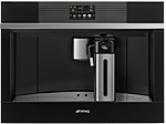 <b>Кофемашина</b> автоматическая SMEG HOME CMS4104N,60 см, высота 45 см, черное стекло + нержавеющая сталь