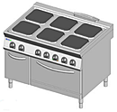 Плита 6- конфорочная электрическая с духовым шкафом TECNOINOX PF12VE9, 316127