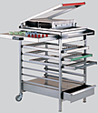 Подставка STAINLESS STEEL TROLLEY для бисквиторезки PAVONI CHITARRA Doppio Taglio BCD/I