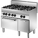 Плита газовая 6-и конфорочная с газовым духовым шкафом и нейтральным шкафом <b>Bartscher</b>, 1151163