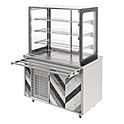 Витрина холодильная REFETTORIO с дверками раздачи (3 полки) RCC22A City 1100x700x1700(860)мм, С0000014334