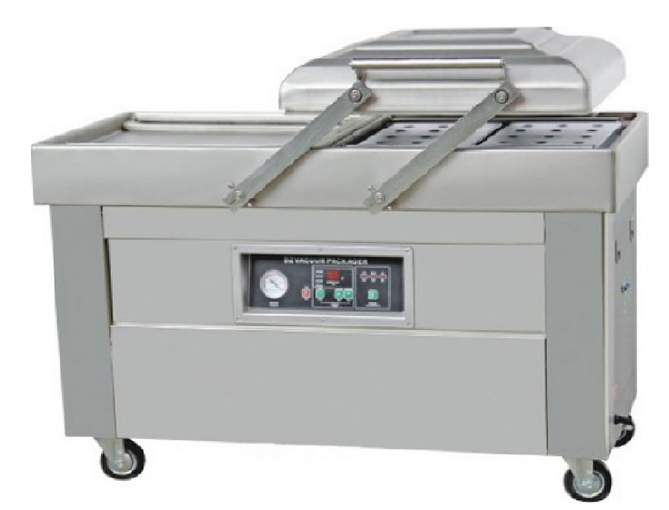 Машина вакуум-упаковочная напольная двухкамерная HUALIAN MACHINERY DZQ-500/2SB SS (нерж., газ)