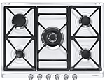 Панель варочная газовая  SMEG HOME SR775BS, 70 см, белый, фурнитура состаренное серебро