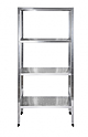Стеллаж кухонный перфорированные полки LUXSTAHL СРП-1800*1000*600, мко515
