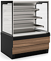 Прилавок холодильный кондитерский ES SYSTEM K CARINA 06 1,0 SELF ОРЕХ ТОСКАНА, ЧЕРНЫЙ