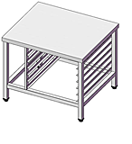 Подставка для пароконвектомата SIMECO ПО1ПК0807 GN1/1 845х725х690 односекционная