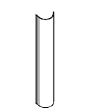 Профиль для краев для системы защиты витрин ITALMODULAR Protect Line IM 97 09.00088