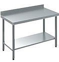 Стол с бортом со сплошной полкой CRYSPI СРПНЭ1 L=800, S=600, H=850-870, СП