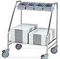 Тележка для подносов и столовых приборов METOS Nordien TCT-75, MG4554324
