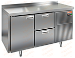 Стол холодильный HICOLD SN 12/TN O + задняя стенка из нержавеющей стали