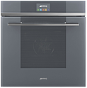 Шкаф духовой SMEG HOME SF6104STS с функцией пароувлажнения,60 см, серебристое стекло Stopsol