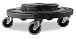 Платформа для контейнеров RUBBERMAID BRUTE черная, FG264000BLA/FG264043BLA