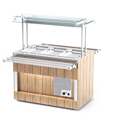 <b>Мармит</b> для вторых блюд островной REFETTORIO RM41A ШС Capital 805x700x1465(860)мм