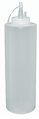 Емкость для соуса 1000 мл. d=75 мм. h=282 мм. с крышкой прозрачная MGprof, 57822