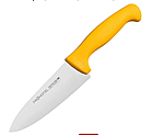 Нож поварской PROHOTEL сталь нерж.,пластик; L=290/150, B=45мм, желтый, AS00301-02Yl
