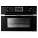Печь микроволновая KUPPERSBUSCH CM 6330.0 S1, черное стекло, Stainless Steel