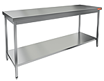 Стол нержавеющий разделочный центральный с полкой HICOLD НСО-17/7П