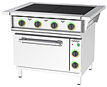 Плита электрическая четырехконфорочная с жарочным шкафом GABINO Stufa S4F-Z-01 боковая и задняя поверхности оцинкованная сталь, N1001000016