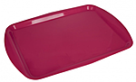 Поднос столовый 490х360 мм вишневый полипропилен особо прочный, мки39/20.1