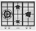 Панель варочная газовая  SMEG HOME PX164L, 60 см, нержавеющая сталь