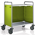 Тележка сервировочная B.PRO BLANCO SW 10 x 6-2 с облицовкой с трех сторон цвет лайм, 569 777+375 455+574 130