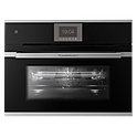 Шкаф духовой с микроволнами KUPPERSBUSCH CBM 6550.0 S1, черное стекло, Stainless Steel