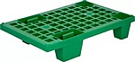 Паллет пластиковый перфорированный ТАРА.РУ 600х400х135 зелёный, TR 400